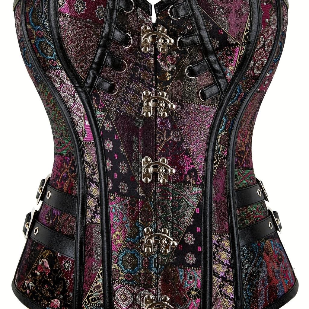 Vintage Gothic Corset Bustier - Lace Up Steampunk Body Shaper for Women Corset Luxurious Weddings