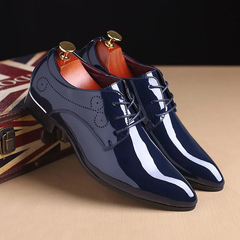 Glossy Oxford Leather Shoes mens shoes Luxurious Weddings