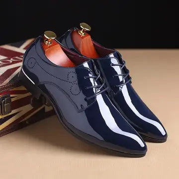 Glossy Oxford Leather Shoes mens shoes Luxurious Weddings