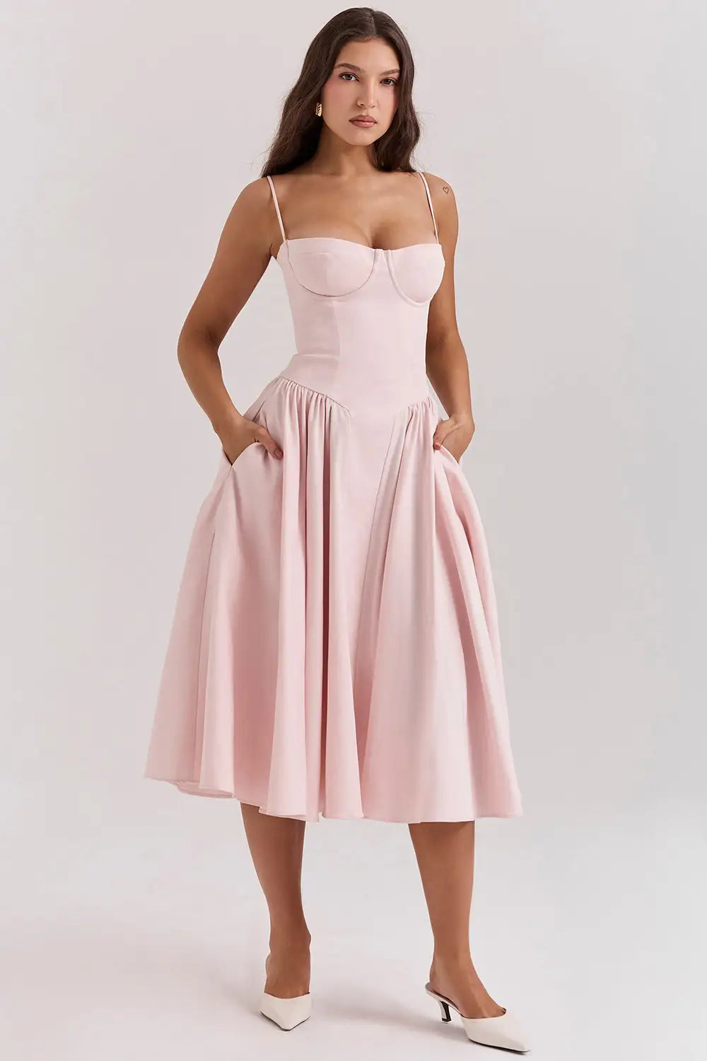 Spring Summer French Retro Dress midi dress Luxurious Weddings