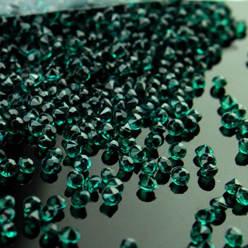 10000pcs/pack 2.5mm turquoise Acrylic Crystal Diamond Confetti Confetti Luxurious Weddings