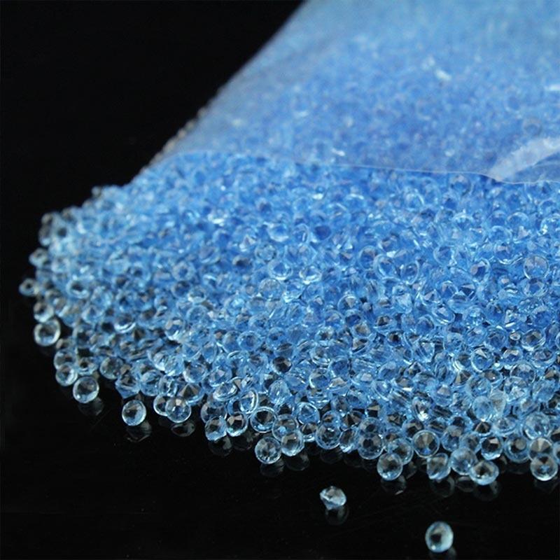 10000pcs/pack 2.5mm turquoise Acrylic Crystal Diamond Confetti Confetti Luxurious Weddings