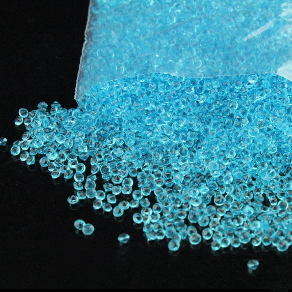 10000pcs/pack 2.5mm turquoise Acrylic Crystal Diamond Confetti Confetti Luxurious Weddings