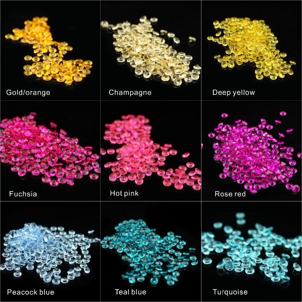 10000pcs/pack 2.5mm turquoise Acrylic Crystal Diamond Confetti Confetti Luxurious Weddings
