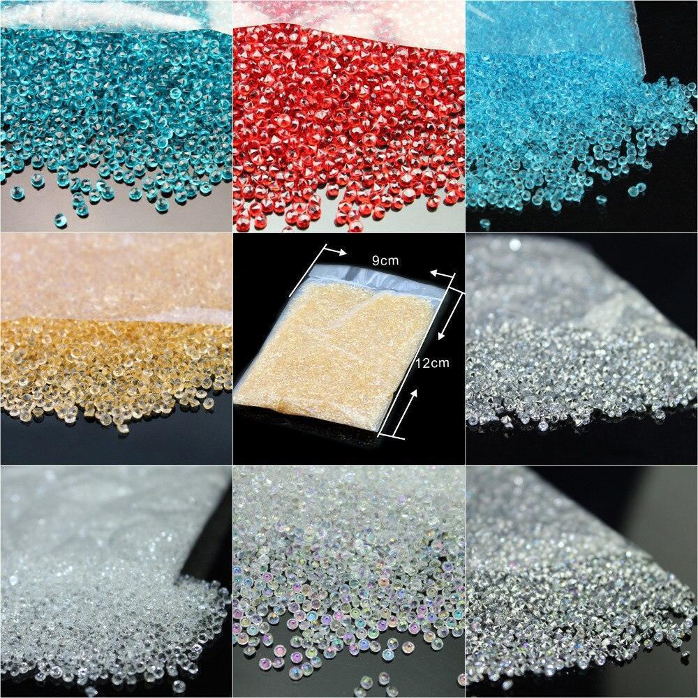 10000pcs/pack 2.5mm turquoise Acrylic Crystal Diamond Confetti Confetti Luxurious Weddings