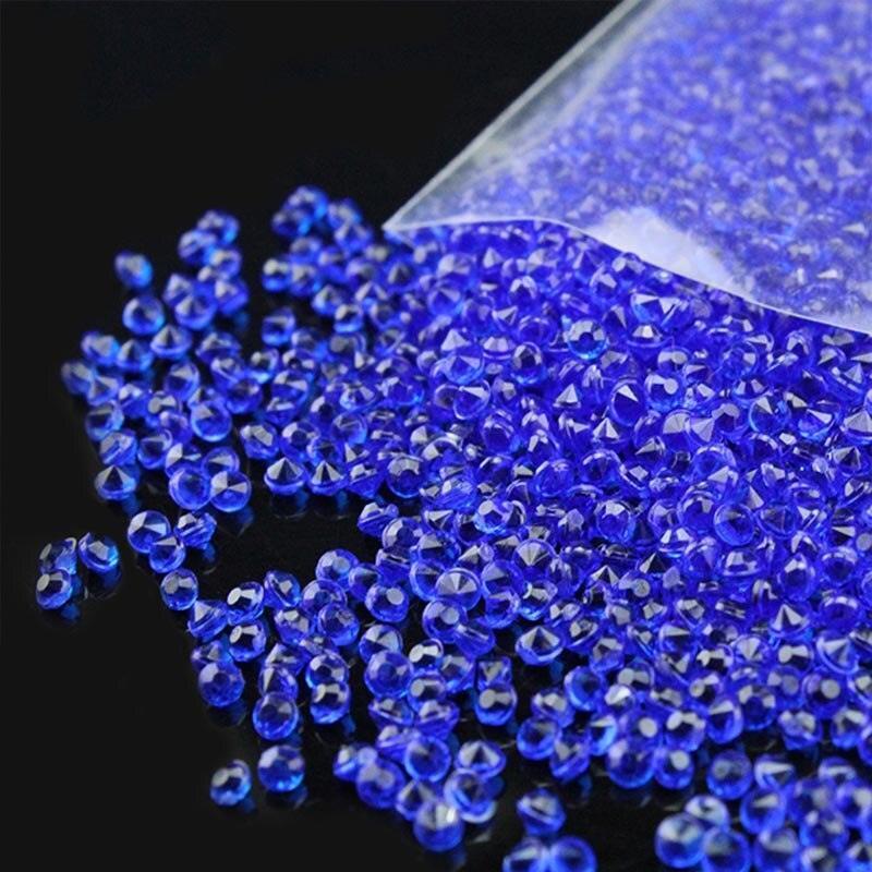 10000pcs/pack 2.5mm turquoise Acrylic Crystal Diamond Confetti Confetti Luxurious Weddings