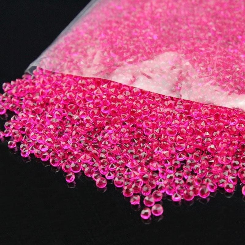 10000pcs/pack 2.5mm turquoise Acrylic Crystal Diamond Confetti Confetti Luxurious Weddings