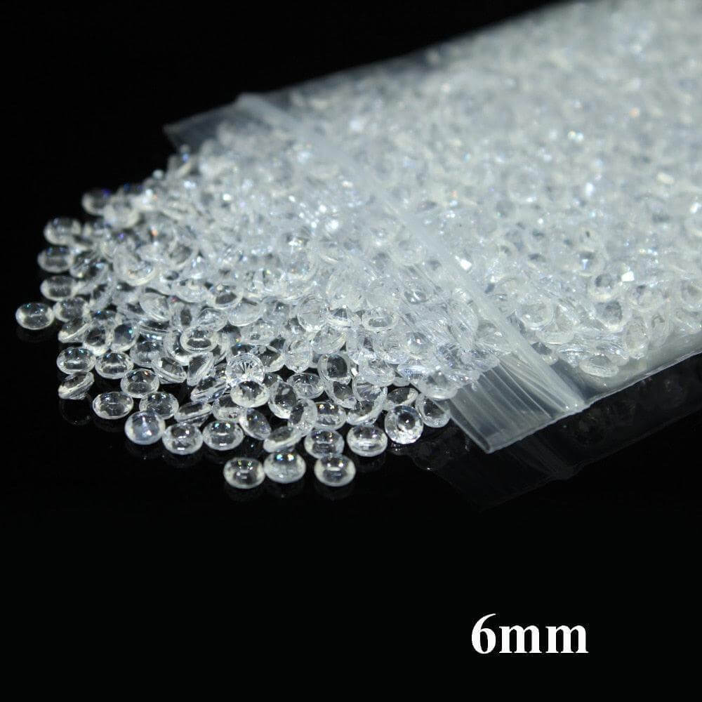 1000Pcs/Pack Clear Acrylic Diamond Scatters Table Confetti Confetti Luxurious Weddings