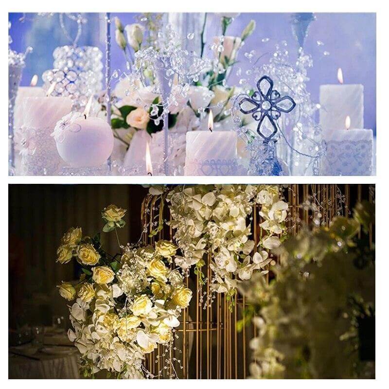 100/120/150cm Acrylic Crystal Bead Curtain Garland Crystal Garland Luxurious Weddings