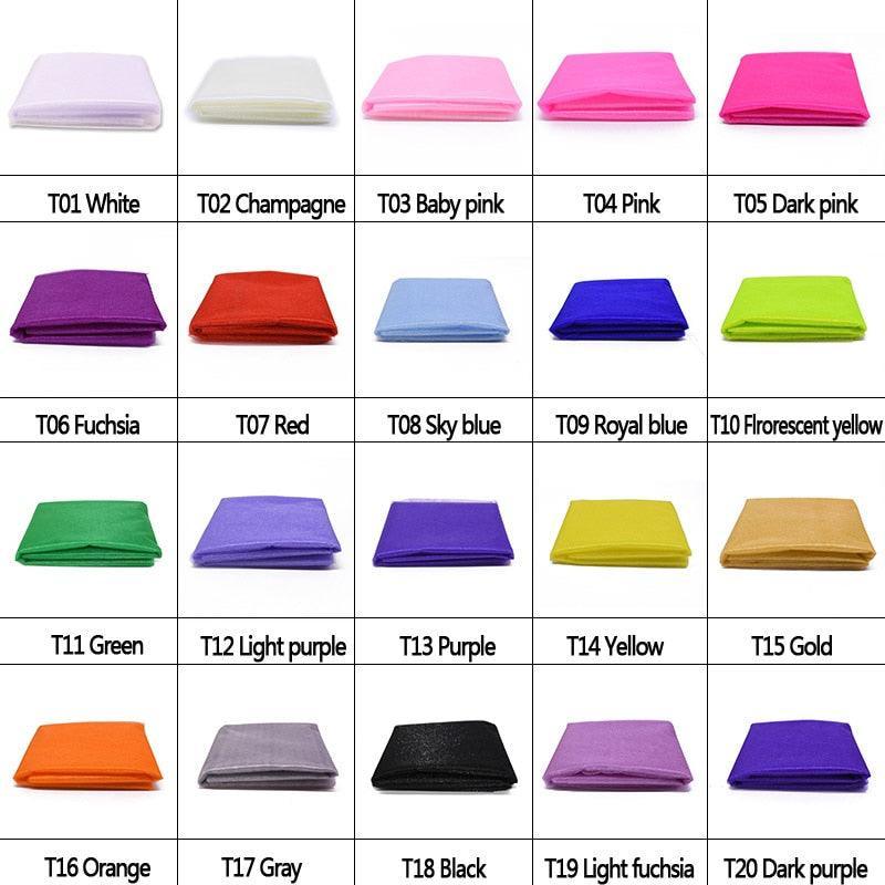 10m X 48cm Wedding Decoration Organza Crystal Sheer wedding decor Luxurious Weddings