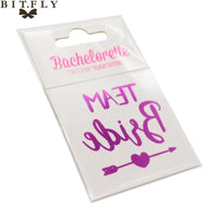 10pcs/set Hen Party Temporary Tattoos Bachelorette Party Luxurious Weddings