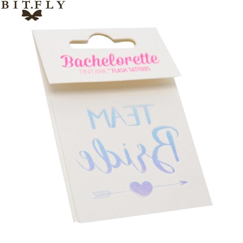 10pcs/set Hen Party Temporary Tattoos Bachelorette Party Luxurious Weddings