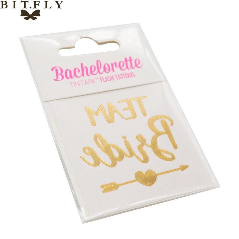 10pcs/set Hen Party Temporary Tattoos Bachelorette Party Luxurious Weddings