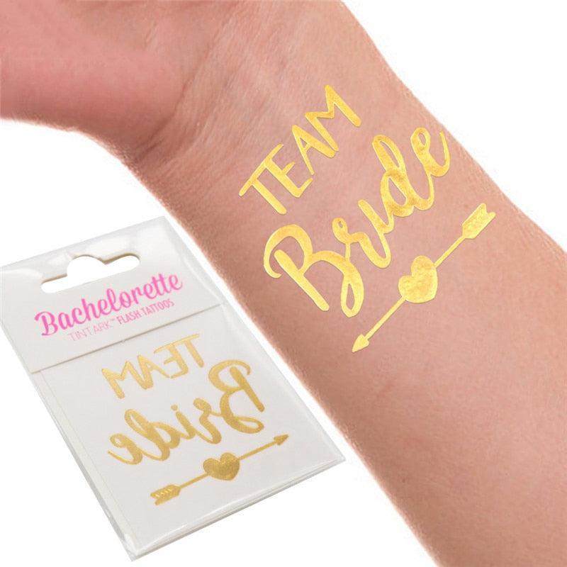 10pcs/set Hen Party Temporary Tattoos Bachelorette Party Luxurious Weddings