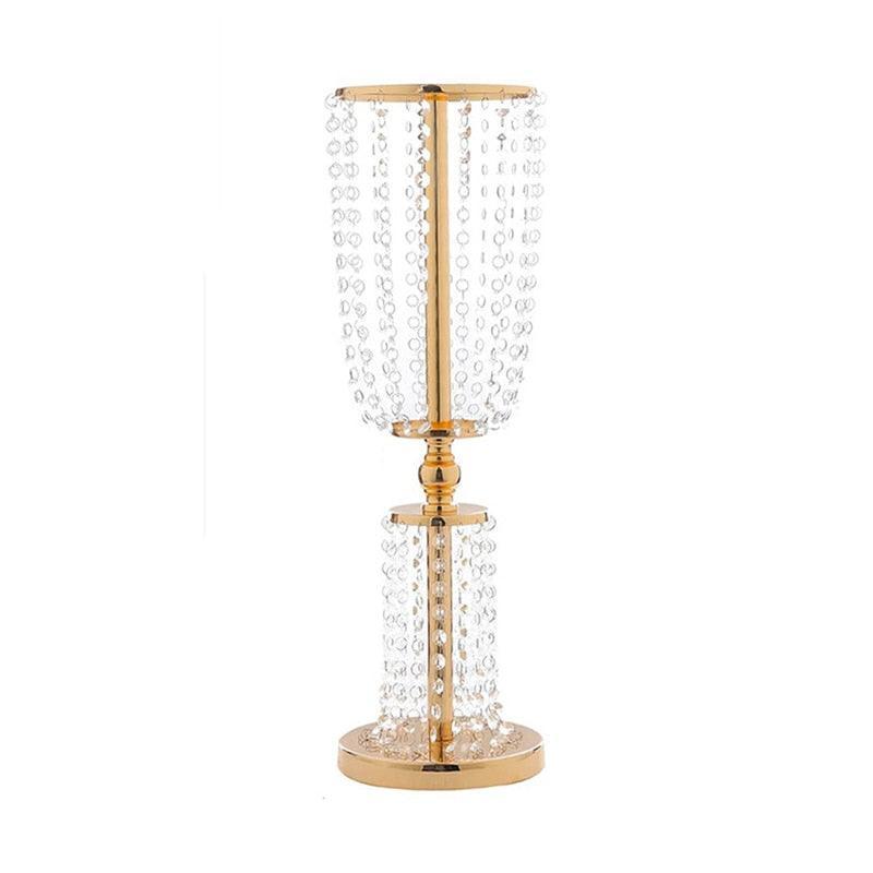 12pcs Acrylic Crystal Lead Table Flower Stand Centerpiece Centerpieces Luxurious Weddings