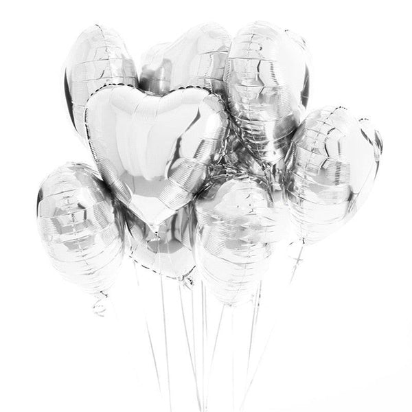 18inch Rose Gold Heart Foil Balloons - Luxurious Weddings