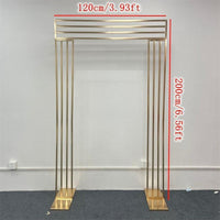 2.2M high Shiny Gold Plated Square Screen Backdrop Backdrops Luxurious Weddings