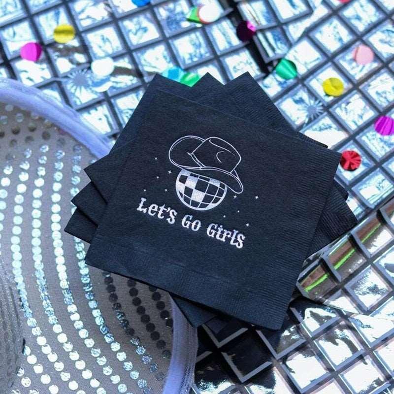 20pcs Go girls Napkins Bridal Shower Bachelorette Party Luxurious Weddings