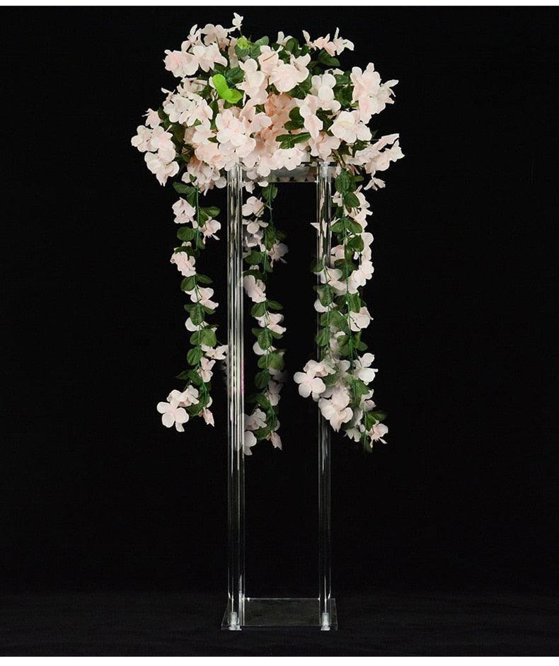 2/5/10 pcs Acrylic Floor Vase Clear Flower Centerpiece centerpieces Luxurious Weddings