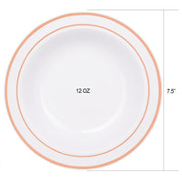 25pcs Disposable Plastic Bowls Disposable Tableware Luxurious Weddings