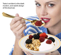 25pcs Disposable Plastic Bowls Disposable Tableware Luxurious Weddings