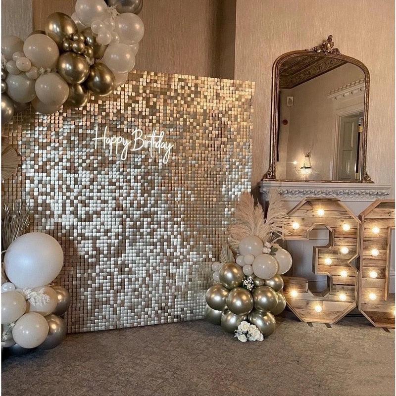 2m Party Background Curtain Sequin Backdrop Party Supplies Luxurious Weddings