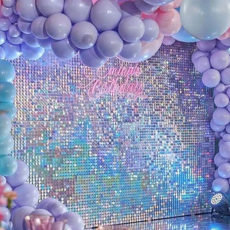 2m Party Background Curtain Sequin Backdrop Party Supplies Luxurious Weddings
