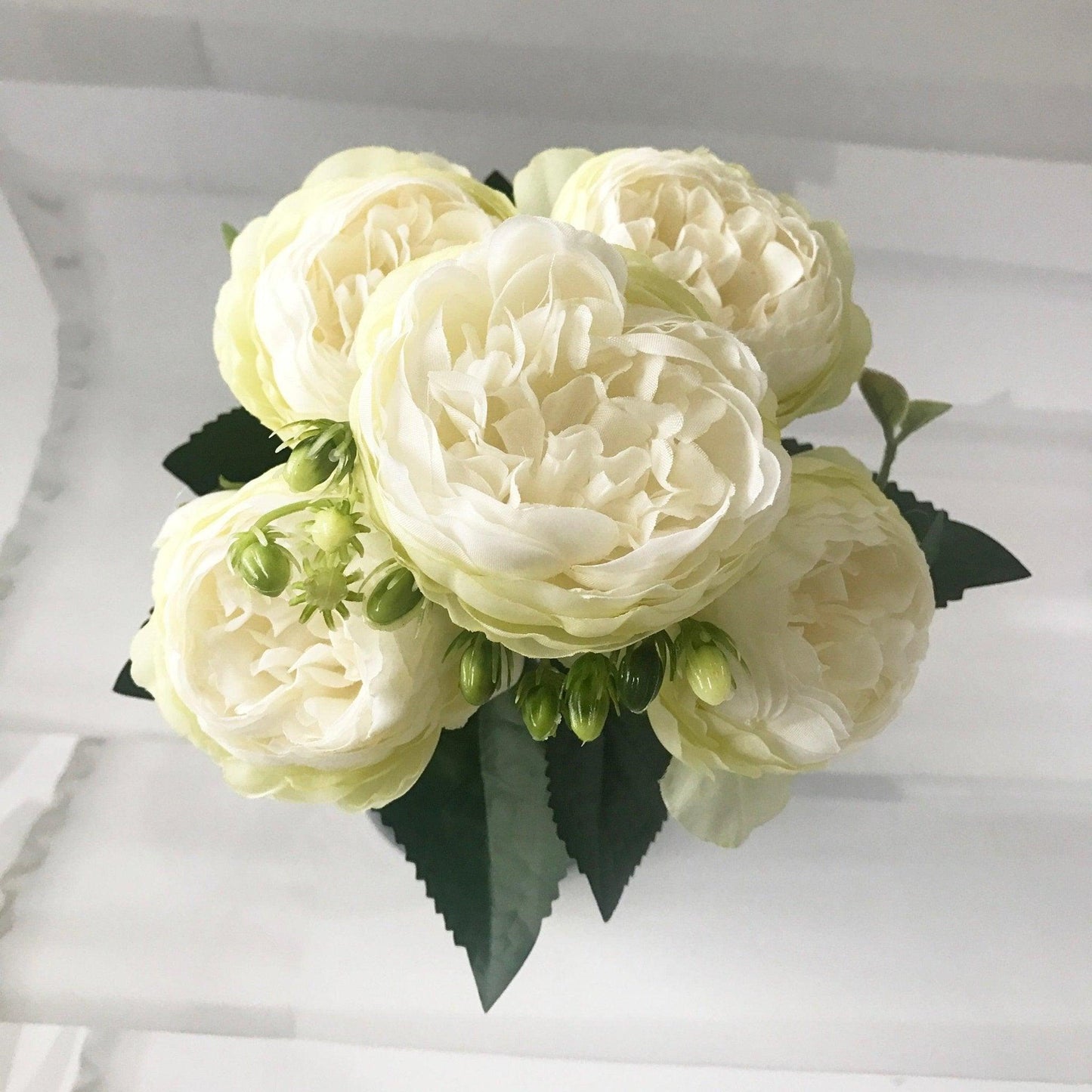 30cm Rose Pink Silk Peonies Artificial Flowers Luxurious Weddings