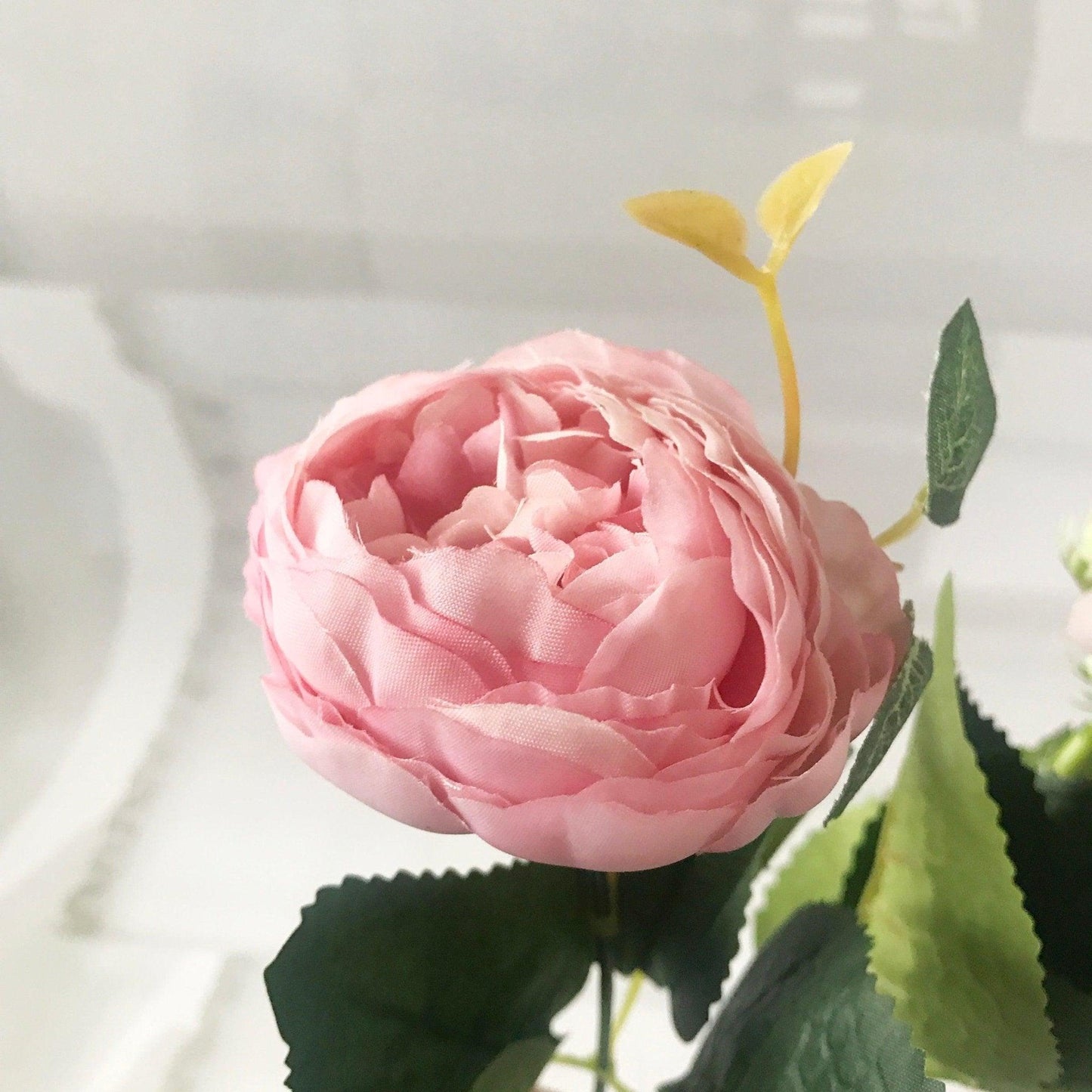 30cm Rose Pink Silk Peonies Artificial Flowers Luxurious Weddings