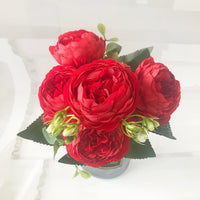 30cm Rose Pink Silk Peonies Artificial Flowers Luxurious Weddings