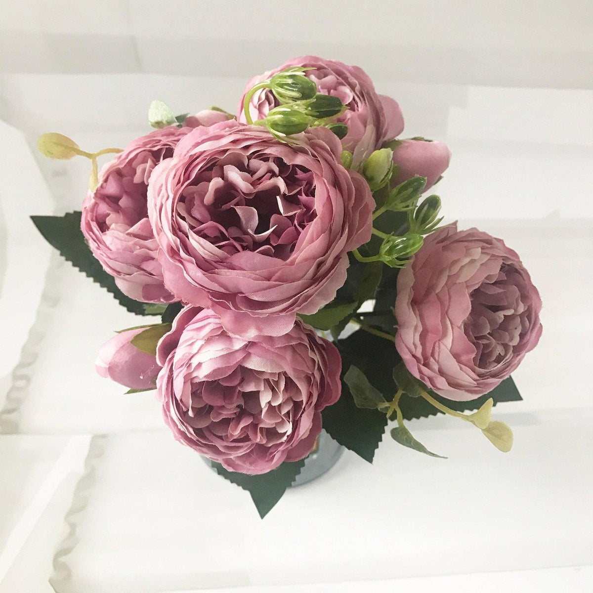 30cm Rose Pink Silk Peonies Artificial Flowers Luxurious Weddings