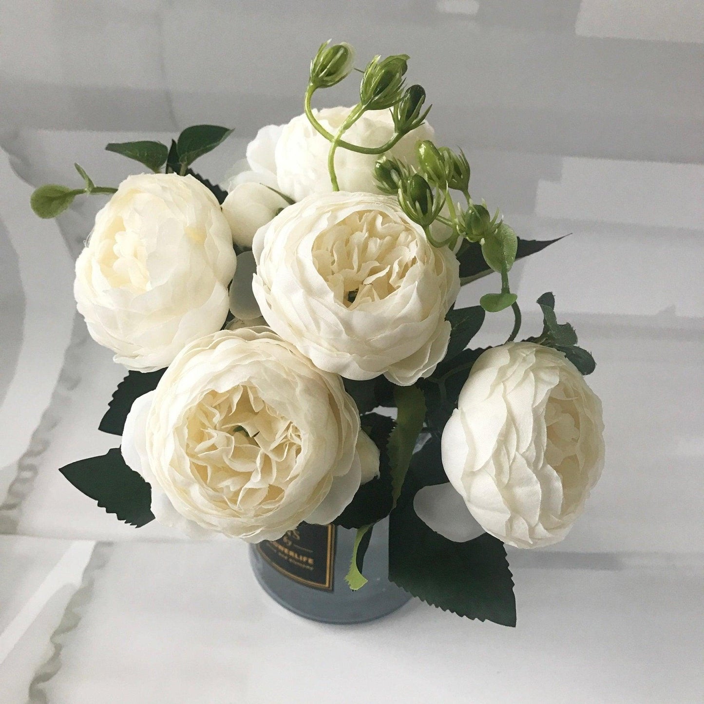 30cm Rose Pink Silk Peonies Artificial Flowers Luxurious Weddings