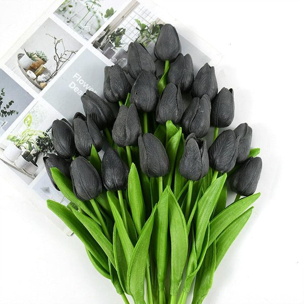 35 cm Tulip Flower Artificial Tulip Bouquet 10/5Pcs - Luxurious Weddings