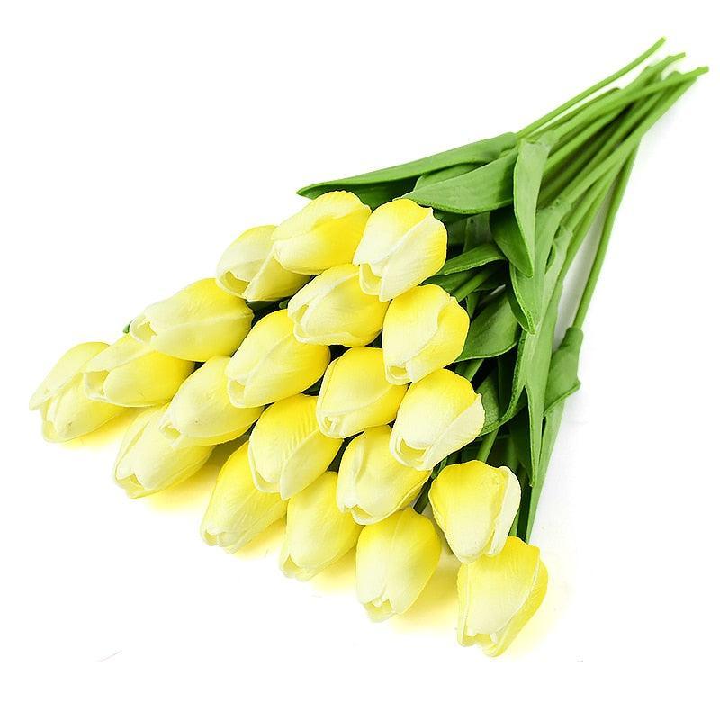 35 cm Tulip Flower Artificial Tulip Bouquet 10/5Pcs Artificial Lillies Luxurious Weddings