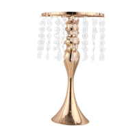 52cm Tall Crystal Candle Flower Holder Centerpiece - Luxurious Weddings
