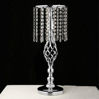 52cm Tall Crystal Candle Flower Holder Centerpiece - Luxurious Weddings