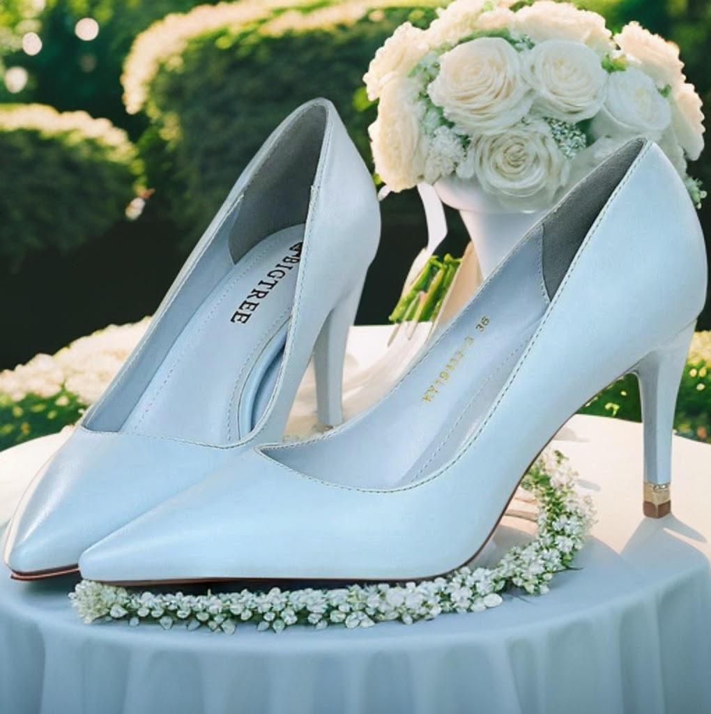 Amelia-Grace Something blue Heel Bridal Shoes Luxurious Weddings