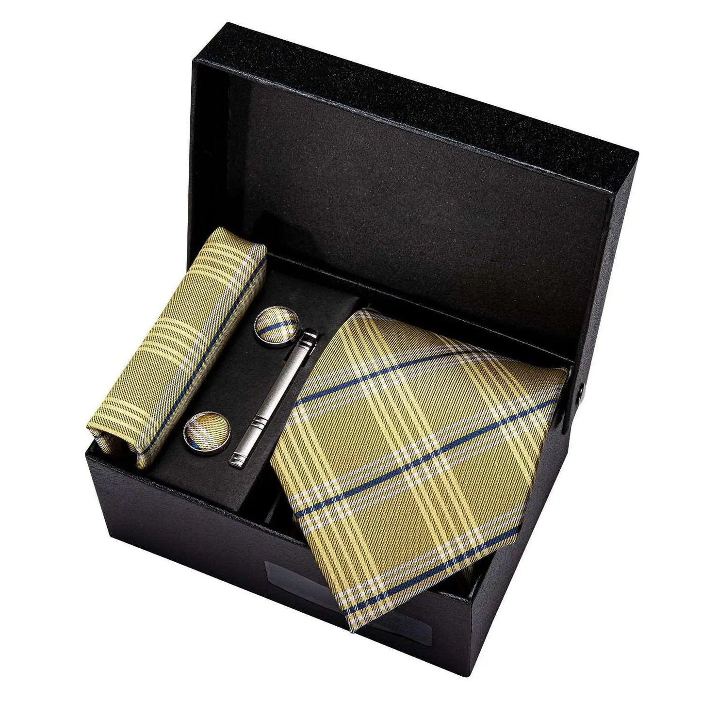 Luxury Designer Gold Neck Tie Set Necktie set Luxurious Weddings
