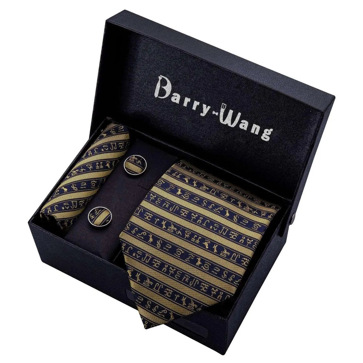 Luxury Designer Gold Neck Tie Set Necktie set Luxurious Weddings