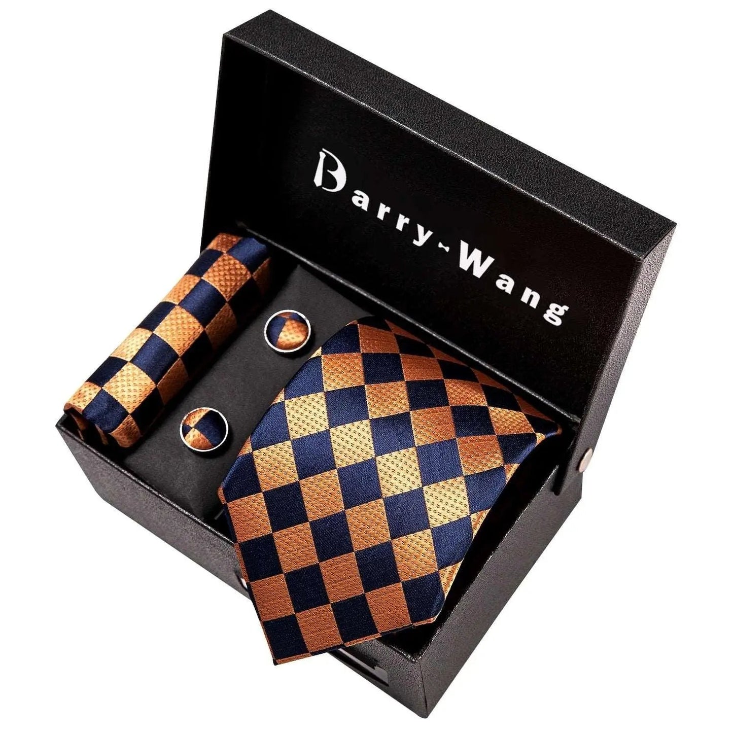 Luxury Designer Gold Neck Tie Set Necktie set Luxurious Weddings