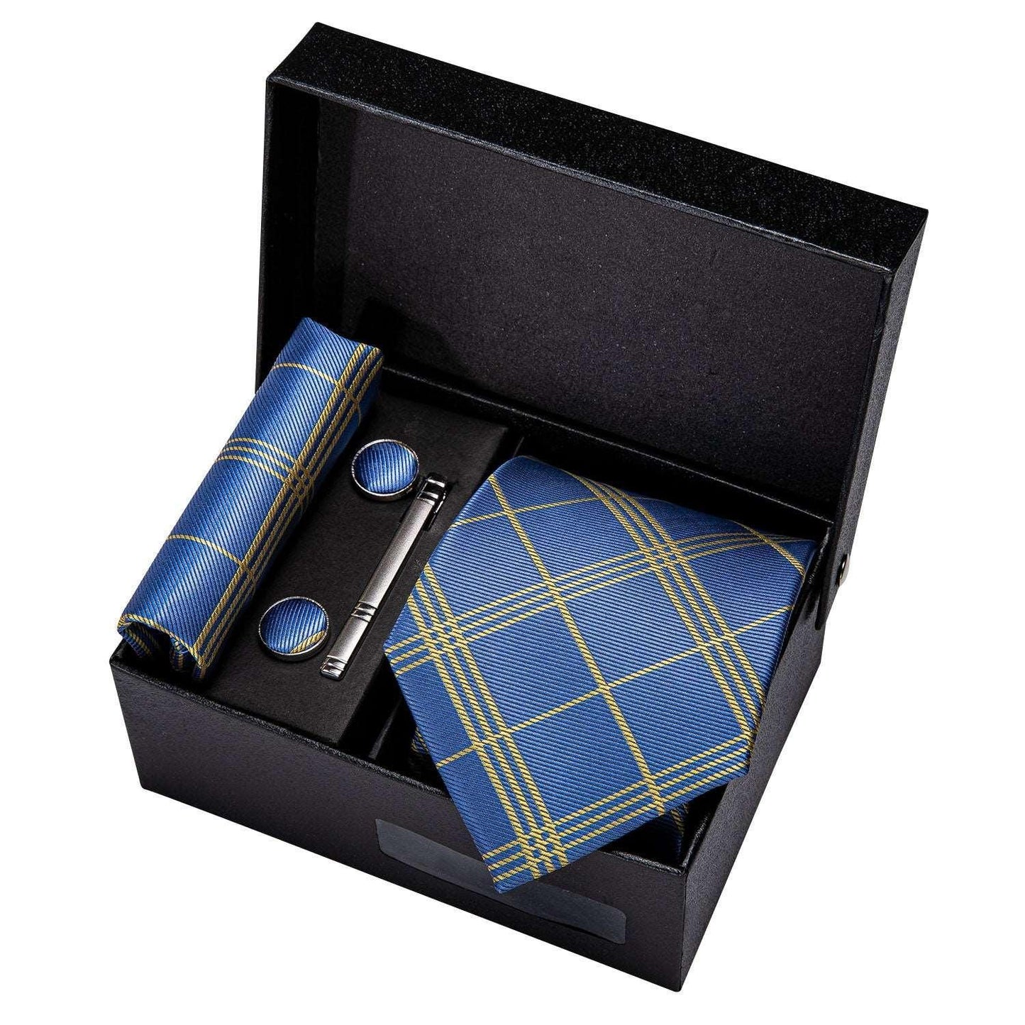 Luxury Designer Gold Neck Tie Set Necktie set Luxurious Weddings