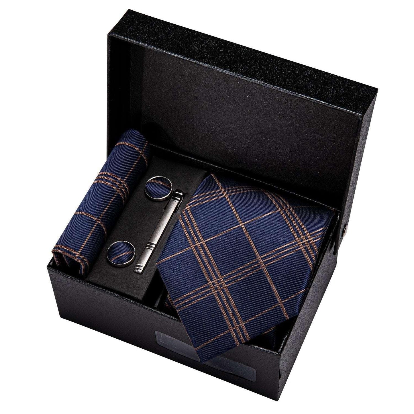 Luxury Designer Gold Neck Tie Set Necktie set Luxurious Weddings