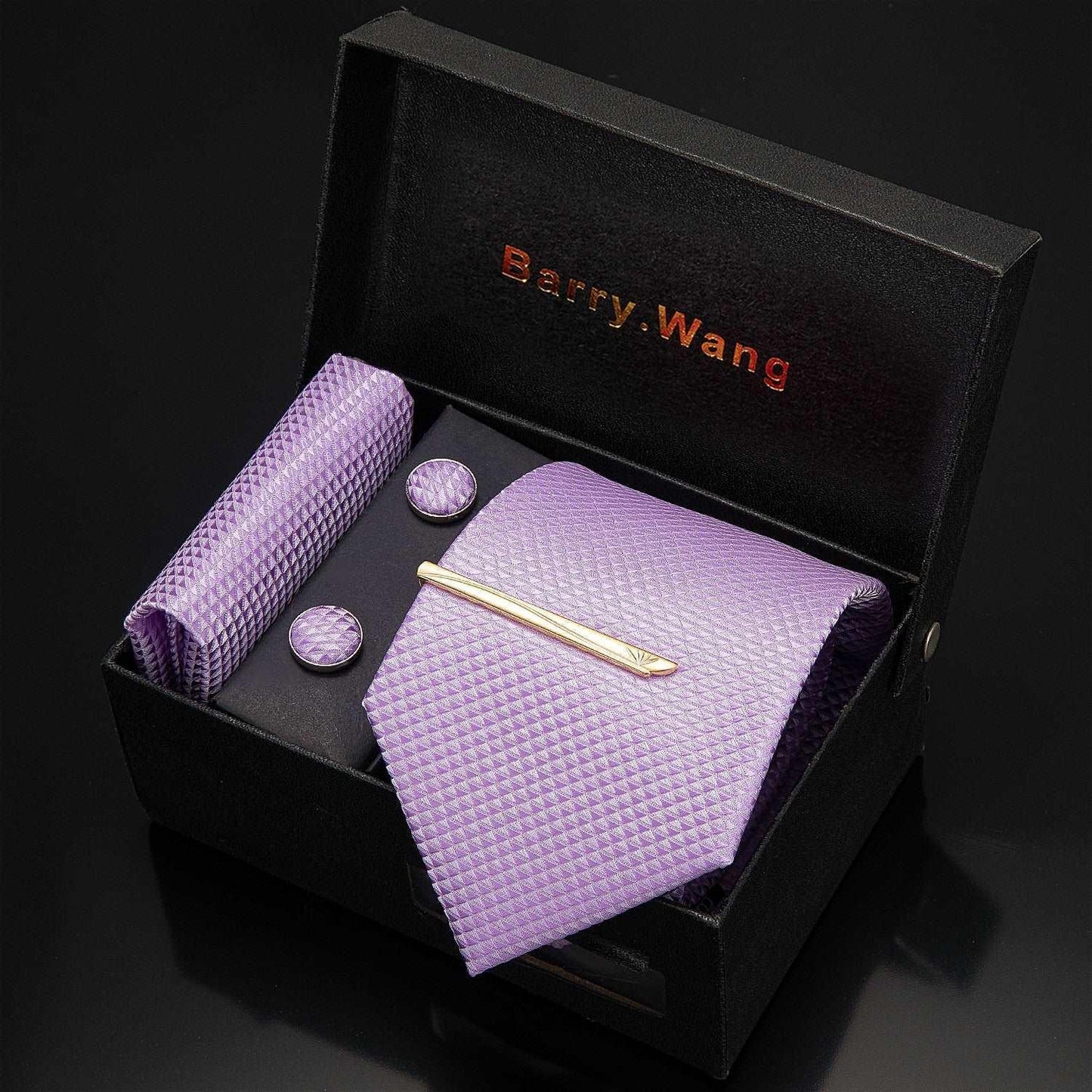 Luxury Designer Gold Neck Tie Set Necktie set Luxurious Weddings