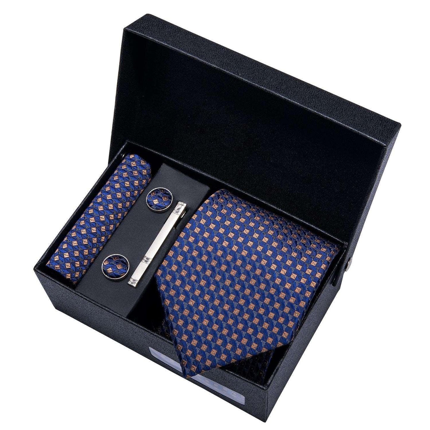 Luxury Designer Gold Neck Tie Set Necktie set Luxurious Weddings