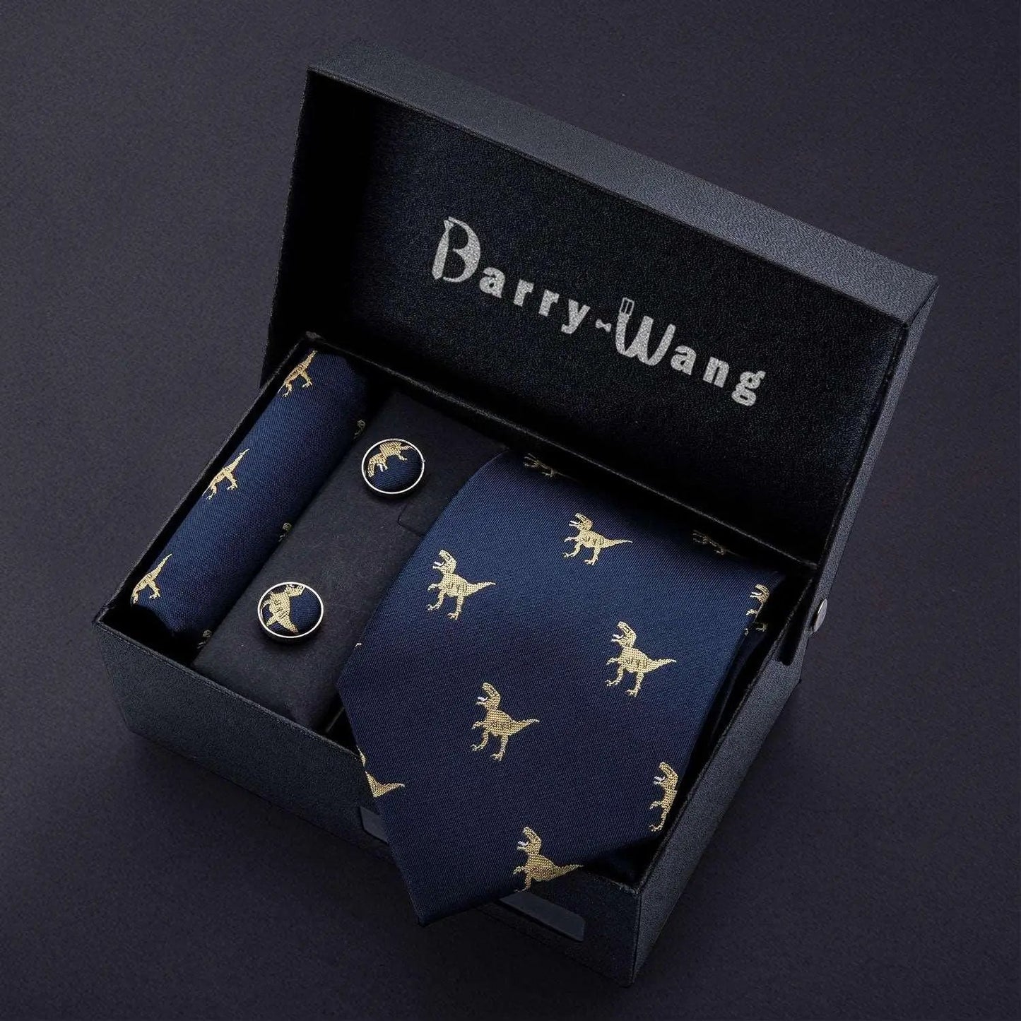 Luxury Designer Gold Neck Tie Set Necktie set Luxurious Weddings