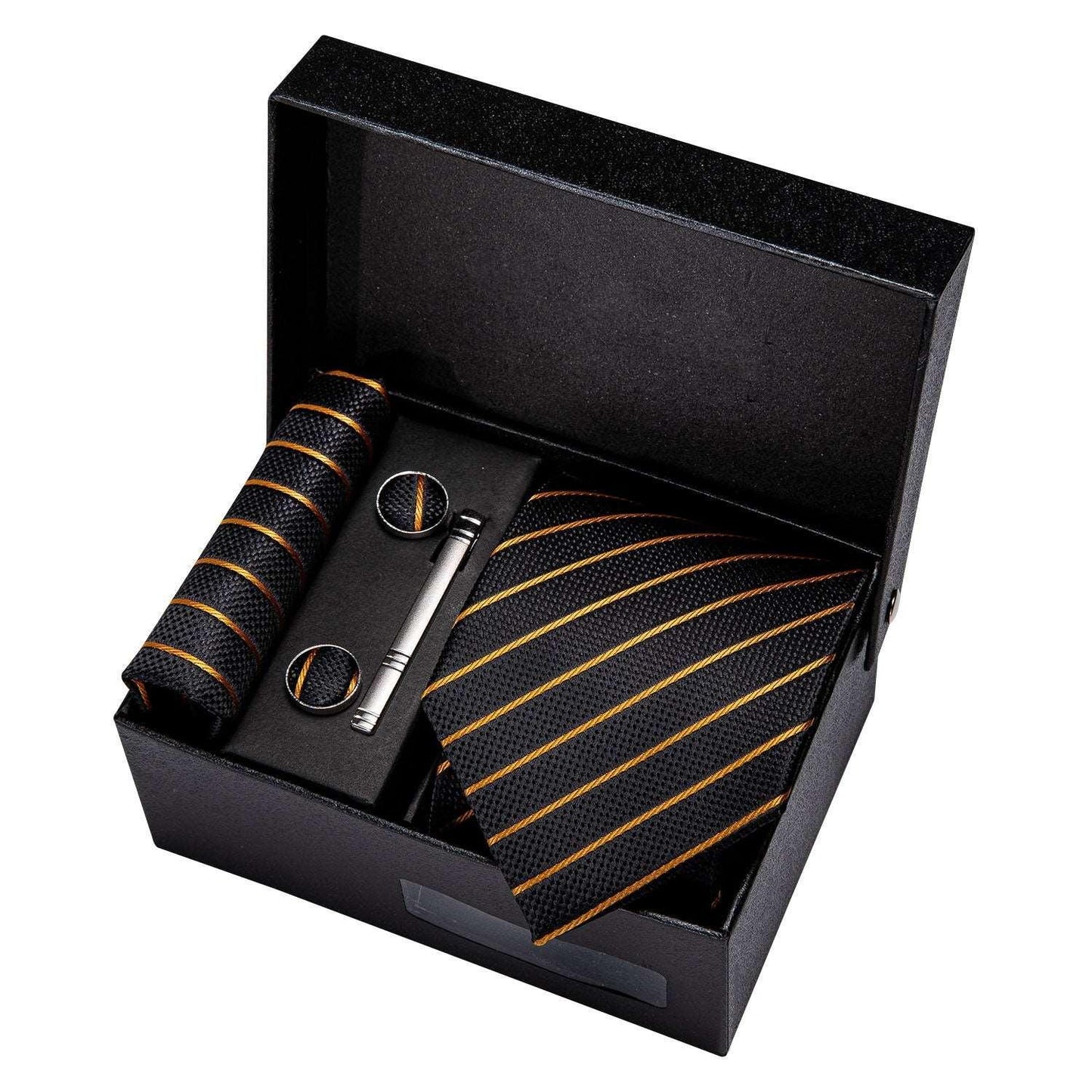 Luxury Designer Gold Neck Tie Set Necktie set Luxurious Weddings