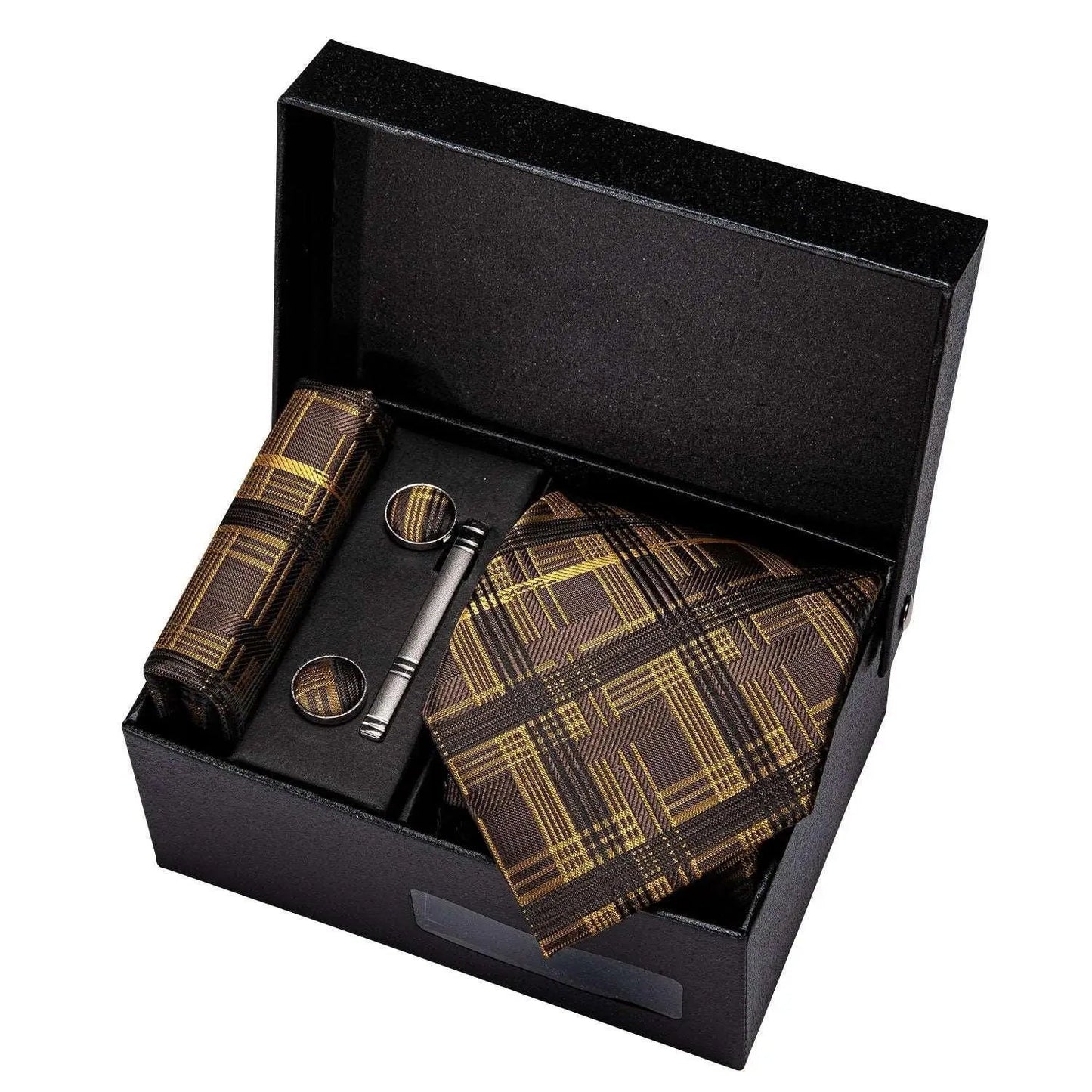 Luxury Designer Gold Neck Tie Set Necktie set Luxurious Weddings