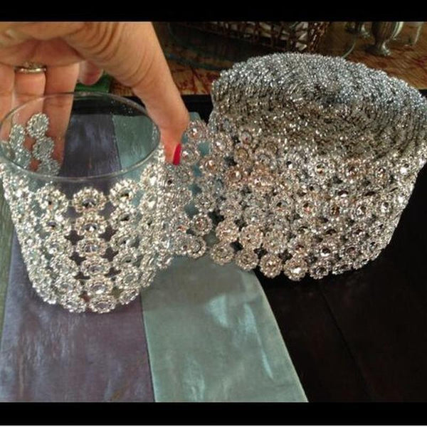 Bridal Rhinestone Bracelet Multi-row Crystal - Luxurious Weddings