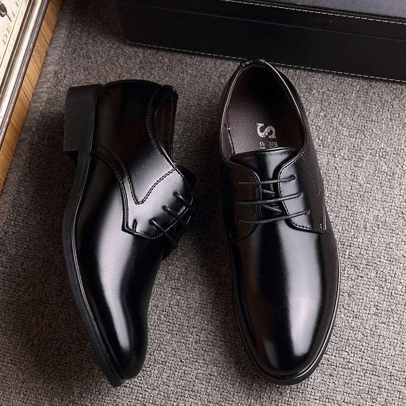 Business Dress Mens Shoes Classic Leather mens shoes Luxurious Weddings