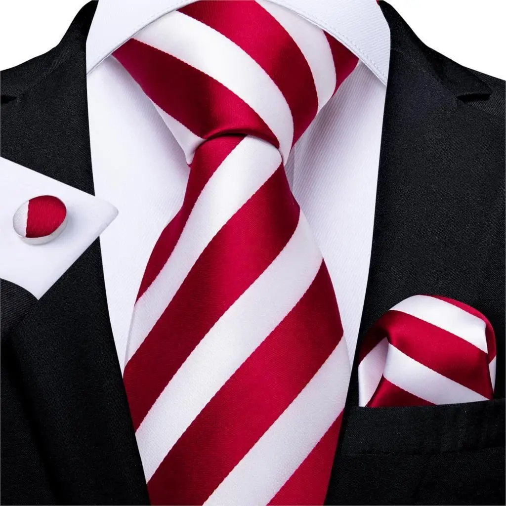 Designer Silk Necktie Hanky & Cufflink Set Groomsmen Accessories Luxurious Weddings